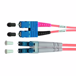 Telegärtner FO Duplex Adaptor Cables 1st end LC Duplex, 2nd end SC Duplex E9/125 2,0 m, 2 m