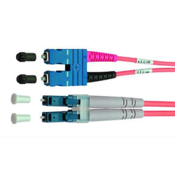 Telegärtner FO Duplex Adaptor Cables 1st end LC Duplex, 2nd end SC Duplex E9/125 2,0 m câble de fibre optique 2 m