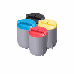 Samsung CLP-P300C Pack de 4 toners Noir et Couleur (Noir: 2000 / Couleur: 1000 pages), 2000 pages, 1000 pages, Noir, Cyan, Ma ...