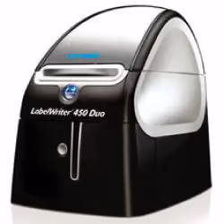 DYMO LabelWriter ™ 450 DUO, D1, Transfert thermique, 600 x 300 DPI, Noir, Argent