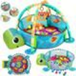 Tapis déveil bébé évolutif pour fille garçon Tapis de jeu Dès la naissance Piscine à Balles Tapis DÉveil Avec 30 Balles Bébé
