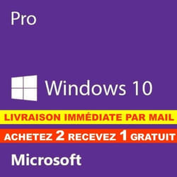 Windows 10 Pro Professionnel 32/64 bit Clé dactivation Originale - Rapide - Version téléchargeable