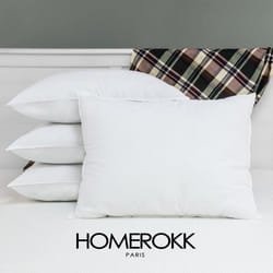 Oreillers - HOMEROKK - 50 x 70 cm - 100% Polyester Microfibre - Garnissage en Polyester silicone - Lavable à 40°