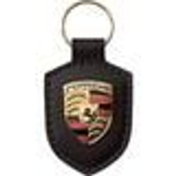 Porte clé - Porsche - Cuir noir - Mixte - Adulte - Porte clé en cuir