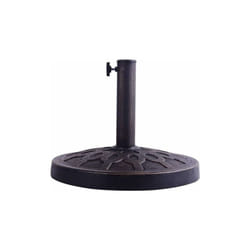 Base/Pied de Parasol Support pour parasol ou parapluie Convient pour Diamètre de 38mm ou 48mm Support pour parasol rond Bronze - Costway