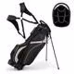 COSTWAY Sac de Golf Trépied-8 Compartiments et Plusieurs Poches-Sac en Nylon avec Support-Club ou Vacances-28 x 21 x 895CM-No ...