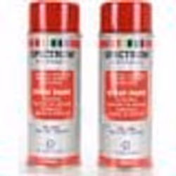 Peinture en Aérosol - ROUGE - Lot de 2 - 400ml - Acrylique - Séchage rapide 10 min