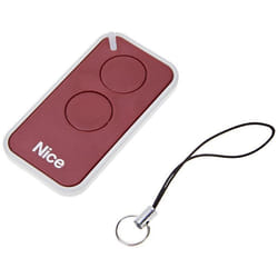 Emetteur de télécommande rouge NICE 2 canaux pour portail et porte de garage - INTI2R