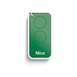 Emetteur de télécommande vert NICE 2 canaux pour portail et porte de garage - INTI2G