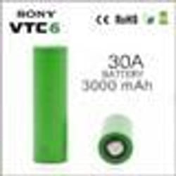 Lot de 2 Accus Sony VTC6 18650 3000 mAh 30A INR 3.7V Rechargeable Li-ion batteries