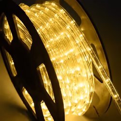 COSTWAY 30M Tube Lumineux Extérieur LED Guirlande Lumineuse Décoration Noël avec 1080 Lampes et Adapteur d’alimentation Beig ...