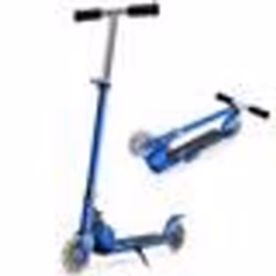 COSTWAY Trottinette Enfant Pliable 2 Roues LED Clignotantes Hauteur Ajustable Charge Max 70kg Enfant de 4 à 13 Ans Patinette  ...