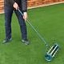 COSTWAY Scarificateur Manuel Rouleau dAérateur avec Confortable Longue Poignée pour Pelouse Gazon Jardin 44 x 15 x 126 CM Ver ...