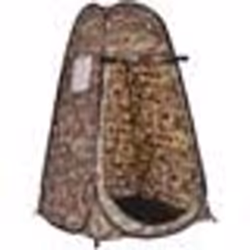 Tente de Douche Camping Pop-up Portable-COSTWAY-120x120x190cm-1 Personne-en Polyester-Sac de Transport-4 Clous Inclus-Camoufl ...