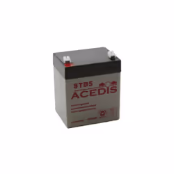 Batterie Plomb Etanche ACEDIS STD5 12V 5Ah C20 AGM VRLA Gamme VO ABS 1.5KG Cette batterie à plomb industrielle ACEDIS de la g ...
