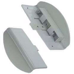 Poignée de porte à dépression blanche pour réfrigérateur, congélateur LIEBHERR Longueur 31 cm - Entraxe de fixation: 24.5cm L ...