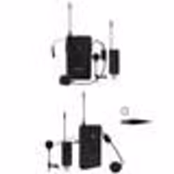 Micro UHF pour casque serre tête lavalier et Micro-cravate UHF sans fil pro DJ PARTY KARAOKE 24 Canaux UHF 641-699 MHz