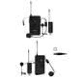 Micro UHF pour casque serre tête lavalier et Micro-cravate UHF sans fil pro DJ PARTY KARAOKE 24 Canaux UHF 641-699 MHz