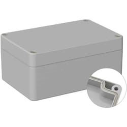 Rs Pro - Boîtier à usage général en abs, 80 x 120 x 55mm, Gris IP66 ( Prix pour 1 )