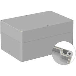 Rs Pro - Boîtier à usage général en Polycarbonate, 160 x 240.3 x 120mm, Gris IP66 ( Prix pour 1 )