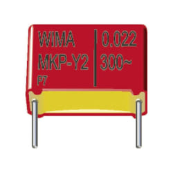 Wima - MKY22W21004B00MSSD-1 Condensateur anti-parasite MKP-X2 sortie radiale 0.01 µF 300 v/ac 20 % 1 pc(s) W39746