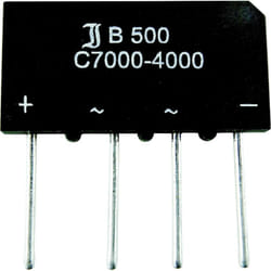 Diotec - B250C5000A Pont redresseur SIL-4 600 v 5 a Monophasé S79038
