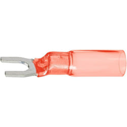 Dsg Canusa - 7933110302 Cosse à fourche avec gaine thermorétractable 0.50 mm² 1.50 mm² ø du trou=5.3 mm partiellement isolé rouge 1 pc(s) S50790