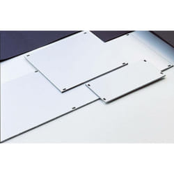 Fischer Elektronik - Face avant 10064985 aluminium argent (mat, anodisé) (l x h) 30.2 mm x 128.4 mm S19787