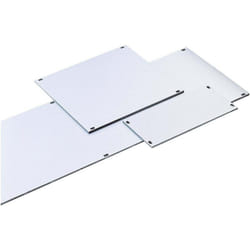 Fischer Elektronik - Face avant 10064994 aluminium argent (mat, anodisé) (l x h) 50.5 mm x 128.4 mm