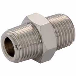 Informations techniques Filetage extérieur : R1/2, R1/2 Matériau : laiton Pression de service (max.) : 18 bar Propriété du ma ...