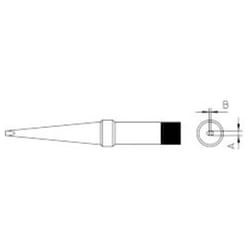 Weller 4PTL7-1 Panne de fer à souder forme longue Taille de la panne 2 mm Contenu 1 pc(s)