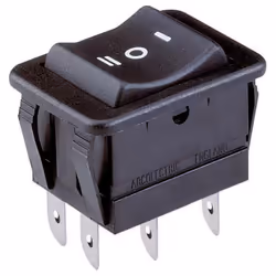 Description générale Interrupteur à bascule Arcolectric H1570 VB AAA, conçu pour un fonctionnement fiable à une tension de 25 ...