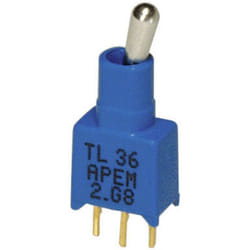 Apem - Interrupteur à levier 1 x On/On TL36P005000 20 v dc/ac 0.02 a à accrochage 1 pc(s)