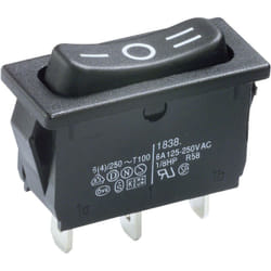 Marquardt - 1838.1509 Interrupteur à bascule 1838.1509 250 v/ac 6 a 1 x On/Off/On IP40 permanent/0/permanent 1 pc(s) D77517