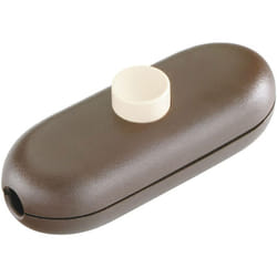Interrupteur pour câble souple interBär 5044-009.01 marron, beige 1 x Off/On 2 a 1 pc(s) D75226