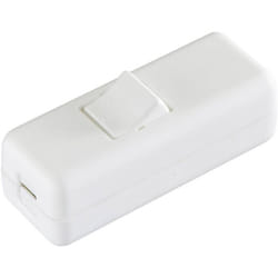 Inter Bär - Interrupteur pour câble souple interBär 8010-008.01 blanc 2 x Off/On 10 a 1 pc(s)