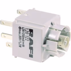 Informations techniques Connexion (composants) : cosses plates 2.8 mm Courant de commutation (max.) : 6 A Courant de commutat ...