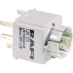 Rafi - 1.20122.001 Élément de contact avec culot d'ampoule 1 nf (r), 1 no (t) à rappel 250 v 1 pc(s)