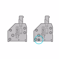 Wago 250-402 bornier 2P Gris