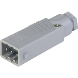 Hirschmann - 932 143-106-1 Connecteur d'alimentation stas mâle, droit Nombre total de pôles: 3 + pe 16 a gris 1 pc(s)