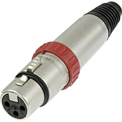 Xlr femelle, droit Neutrik NC3FXS Nombre de pôles: 3 argent 1 pc(s)