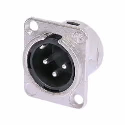Neutrik NTR-NC3MDL1, XLR, Argent, Laiton, Nickel, Polyamide, Acier, Acier zingué, Nickel, UL, UL 94 HB, IEC 61076-2-103, IP 4 ...