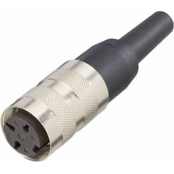 T 3361 010 Cosse cylindrique mâle femelle, droit Nombre total de pôles: 5 Série (connecteur rond): C091 1 pc(s - Amphenol
