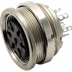 Informations techniques Angle de raccordement : 180 ° Connexion (composants) : à souder Courant nominal : 5 A Forme du connec ...