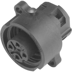 Amphenol - C016 20G003 100 12 Cosse cylindrique mâle embase femelle Nombre total de pôles: 3 + pe Série (connecteur rond)
