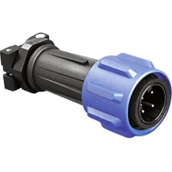 Bulgin - PX0911/02/P Cosse cylindrique mâle mâle, droit Nombre total de pôles: 2 Série (connecteur rond): PX09 1 pc(s)