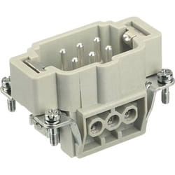 09330062601 Insert mâle Han® e 6 + pe raccord à vis 1 pc(s) - Harting
