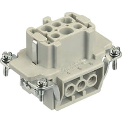 Harting - 09330062701 Insert femelle Han® e 6 + pe raccord à vis 1 pc(s)