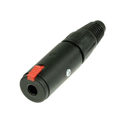 Neutrik NJ3FC6-BAG connecteur de fils Jack Noir, Rouge