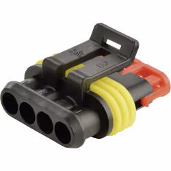 enquête Contenu: 1 pc(s) Nbr de rangées: 1 Nbr total de pôles: 4 description Les connecteurs AMP SUPERSEAL 1,5 sont tout part ...